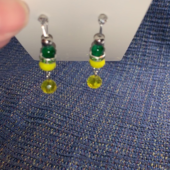 Oregon Ducks Themed Handcrafted Earrings - Picture 7 of 8
